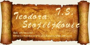 Teodora Stojiljković vizit kartica